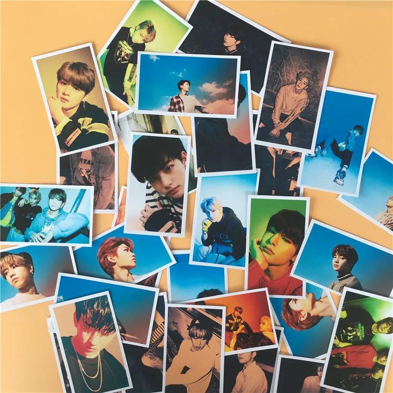 2 30 шт./компл. Kpop Stray Kids фото карта желтый Miroh желтая древесина альбом Lomo карта фотостудия StrayKids Straykids боковые эффекты Mixtape - Цвет: 2