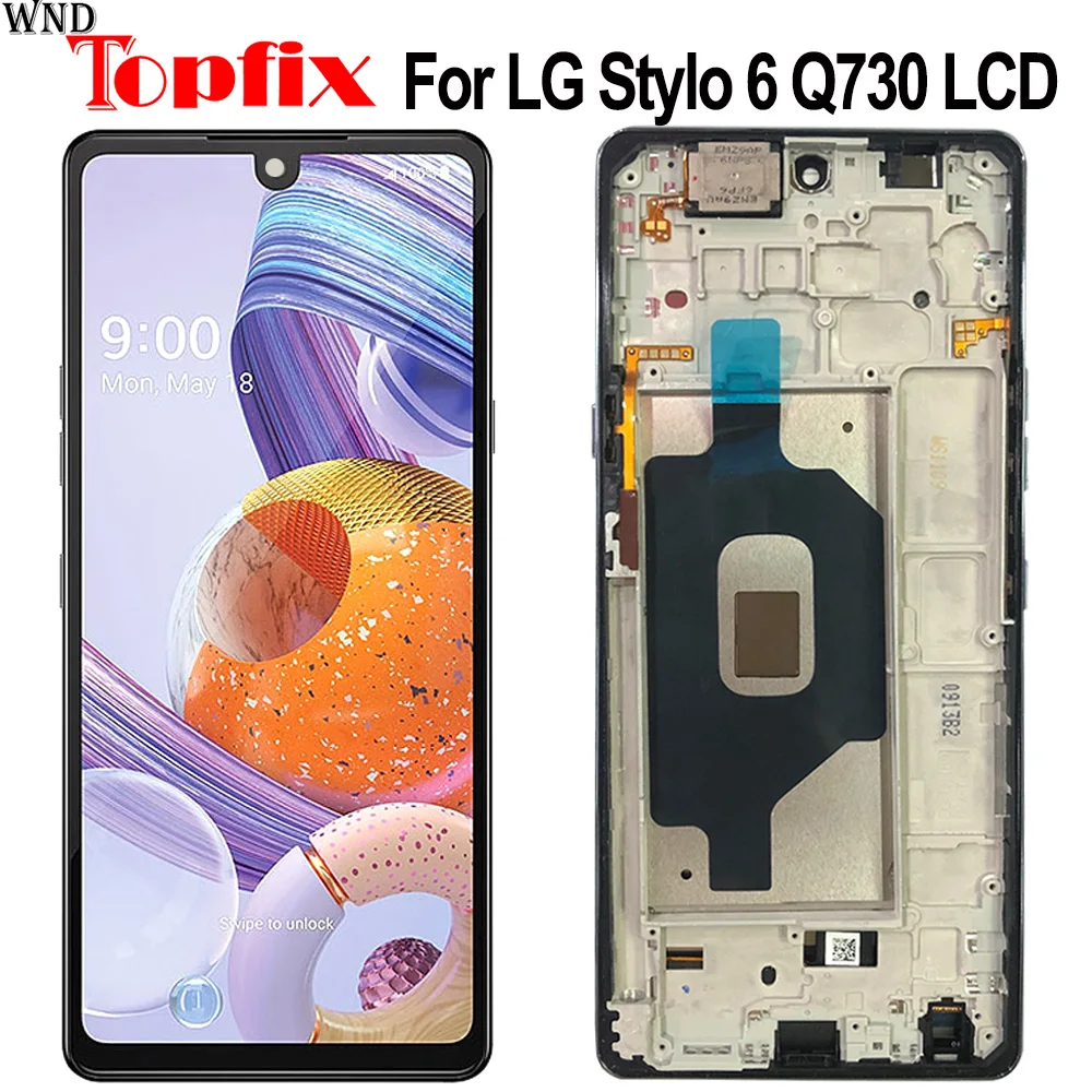 

Для LG Stylo 6 LCD Play дисплей сенсорный экран Сенсорная панель дигитайзер в сборе новый для LG Q730 LCD LMQ730TM LM-Q730TM