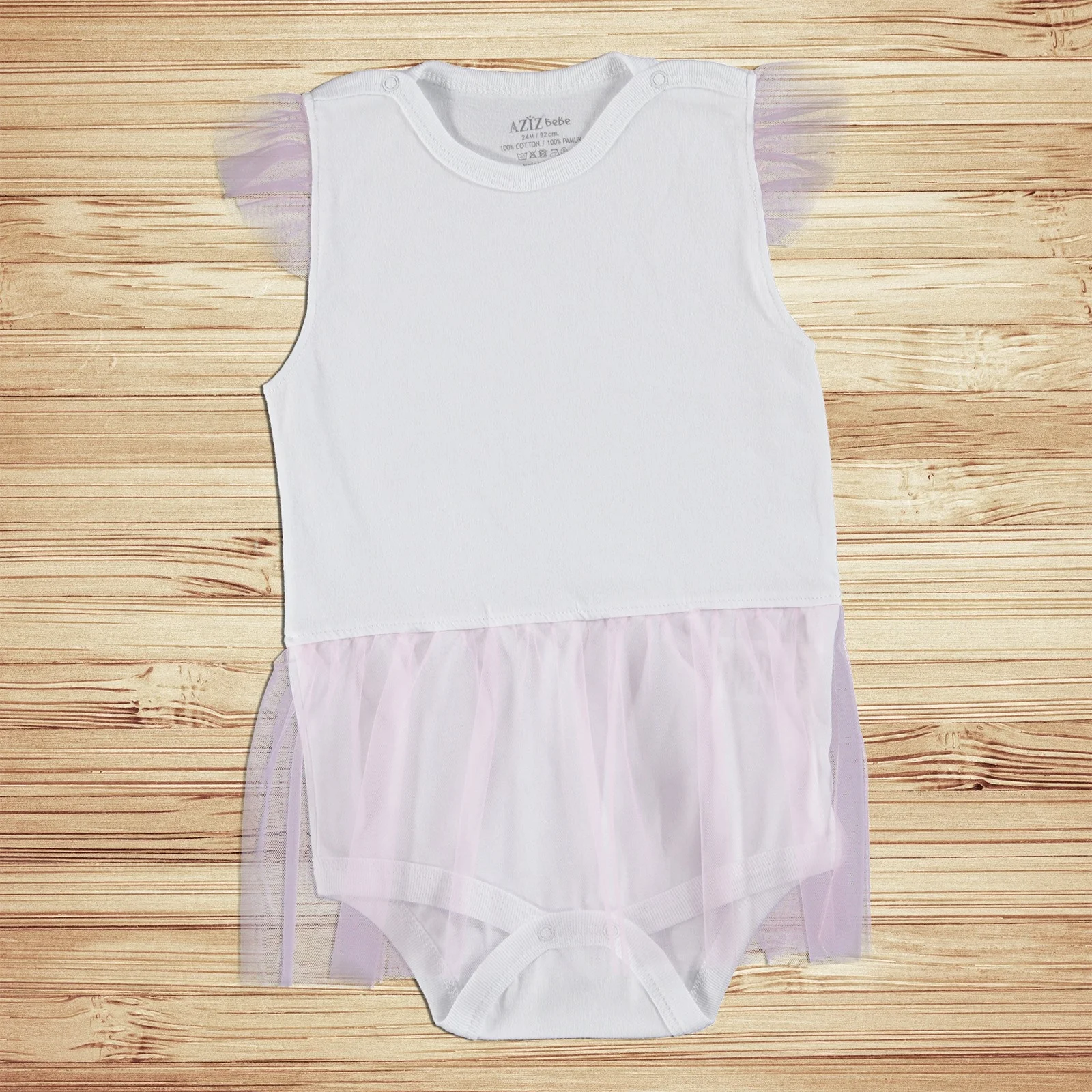 Летнее боди с короткими рукавами для маленьких девочек ebebek Aziz Bebe |