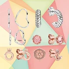 Новинка Осень 2020 высококачественные блестящие женские оригинальные модные серьги в виде шлема и якоря с цепочкой под змеиную кожу в стиле короны 1:1