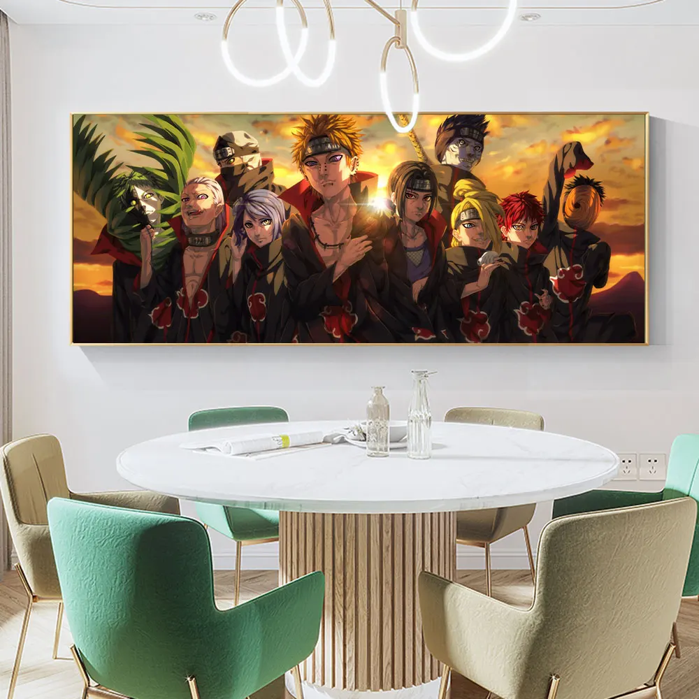 

Nordic Canvas Painting Wall Art Decor Prints Akatsuki Organization Picture For Living Room Home Naruto Poster Decorative Cuadros