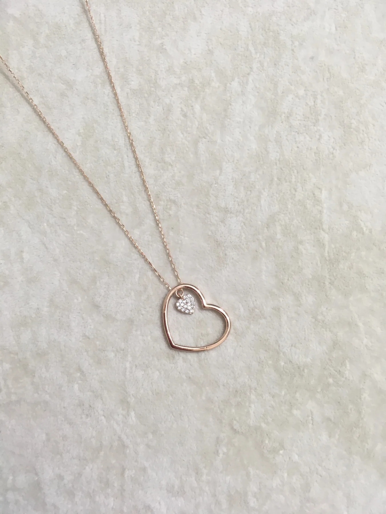 

925 Sterling Silver Heart Necklace Fine Jewelry Exclusive and High Quality Elegance Product Daily For Gift FAshion 2021 lux