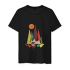 Мужская футболка хлопок Горный медведь