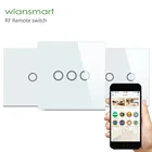 Умный настенный сенсорный выключатель с дистанционным управлением, европейский стандарт, RF 433 МГц, управление лампами с помощью broadlink, умный дом, 1 клавиша