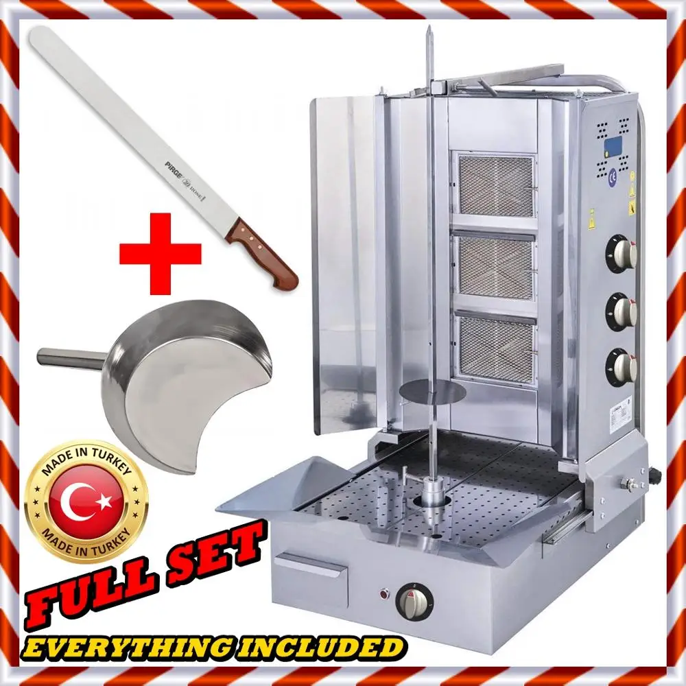 Полный комплект A ++ автоматический вертикальный коммерческий барбекю Бройлер