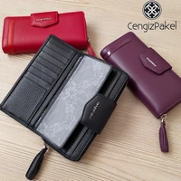 cengizpakel wallet women luxury genuine leather wallet female long wallets lady clutch bag coin purse fashion credit card holder