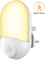 100 240v pir motion sensor led night light kids wireless wall night lamp for kid bedroom 1 pack