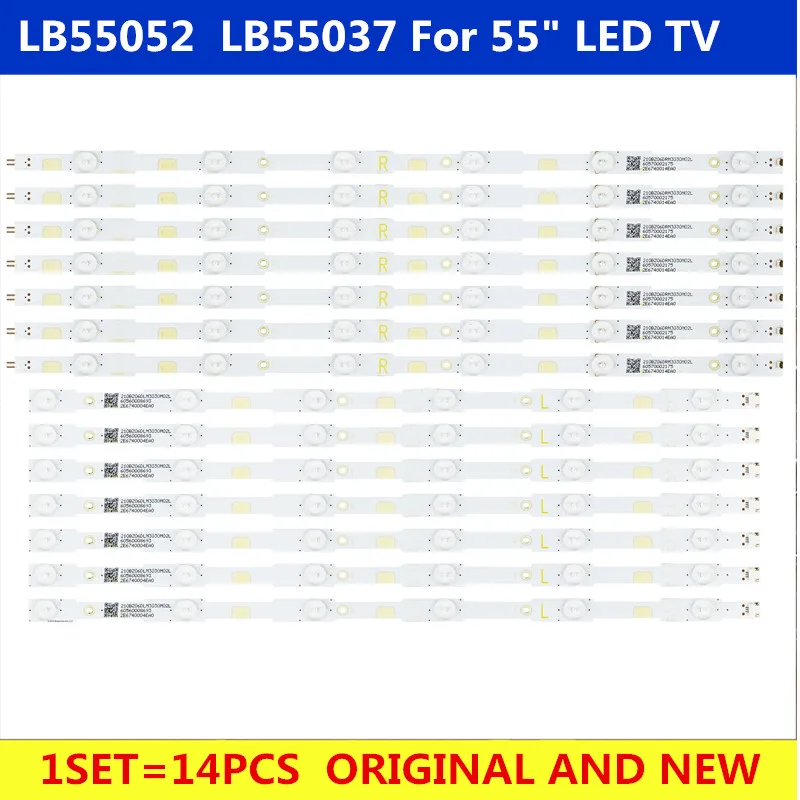 

LED Backlight strip 12 lamp For Philips 55"TV LB55037 55PUH6400/88 55PUK6400/12 TPT550J1-QVN03.U 55PUX6400 LB55043 LB55052 E556