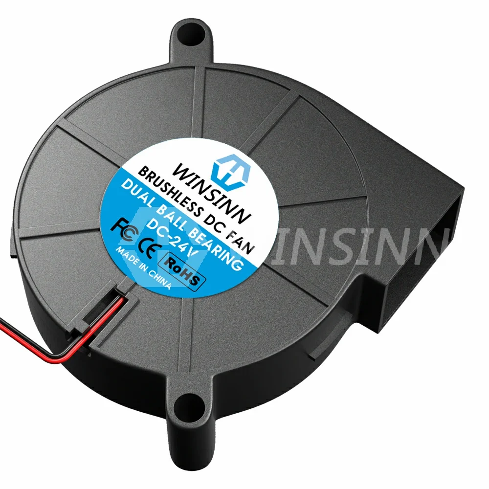 WINSINN 50mm Fan 5V 12V 24V 3D Printer Micro Blower 5015 Hydraulic / Dual Ball Bearing Brushless Cooling 50x15mm 2PIN |