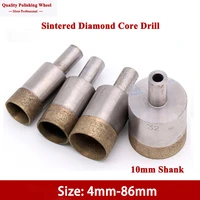 1pcs 4 86mm 10mm straight shank sintered diamond core drill bit hole saw bench drill for glass ceramic stone marble jade plastic