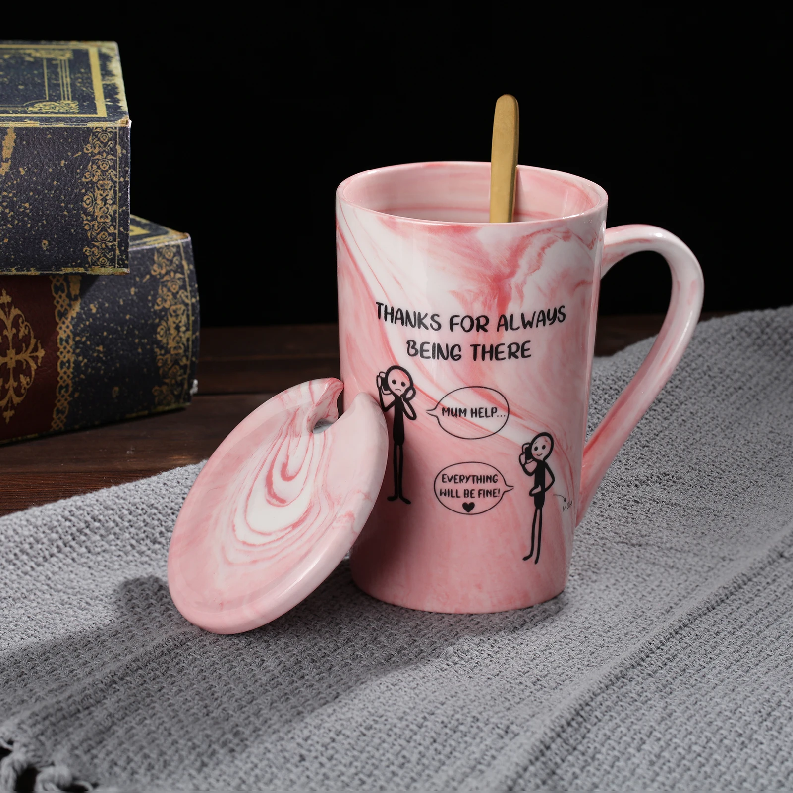 Женский набор с ложкой-спасибо за то, что всегда были там-на день рождения, День матери, рождественские подарки