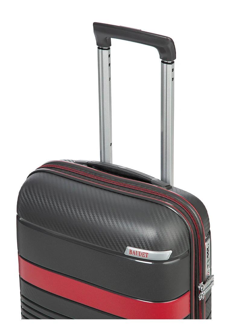 Чемодан пластиковый на четырех колесах BAUDET для ручной клади (размер S) 34 5 л. | Багаж