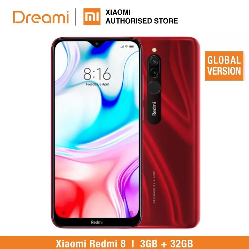 Глобальная версия redmi 8 32 Гб rom 3 Гб ram(последнее поступление!) redmi 8 32 Гб redmi 832 - Цвет: Ruby Red