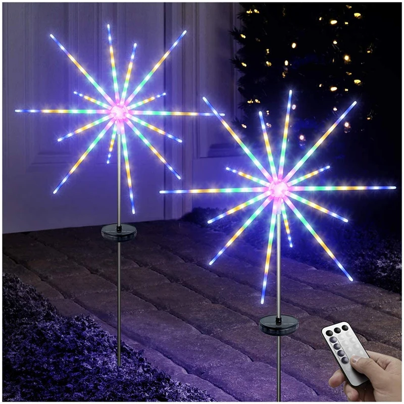 

Fireworks Light LED Solar Starburst Copper Wire Lanp IP65 Waterproof Outdoor Garden Lawn Festive Decorate String Light Christmas
