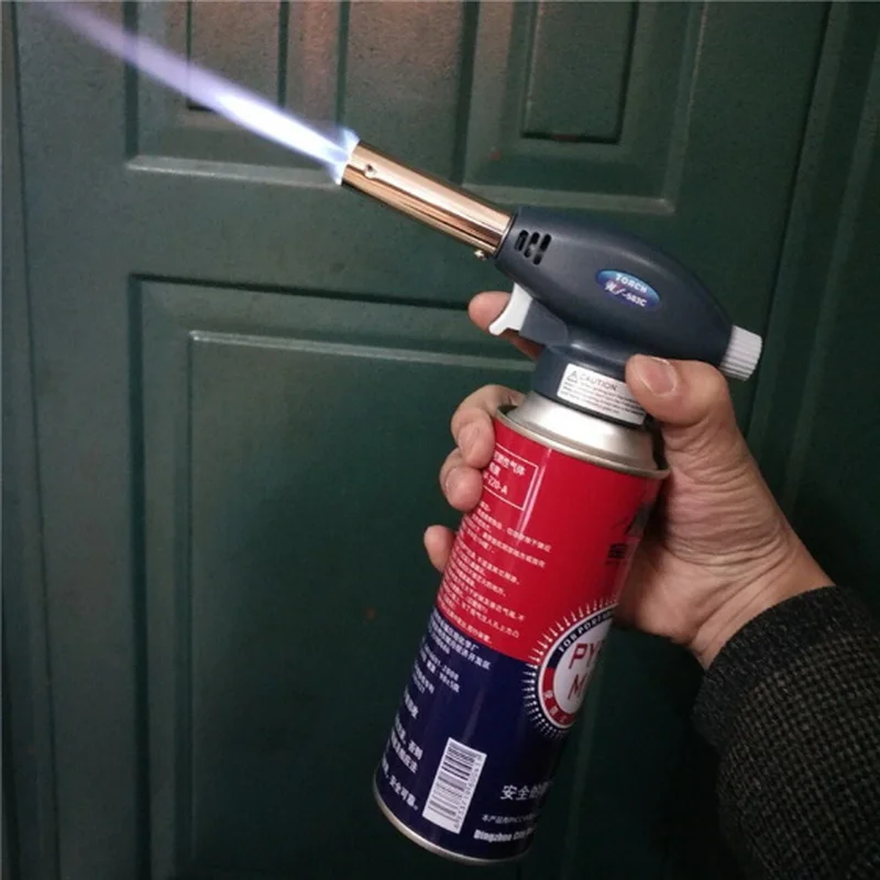 Горелка газовая с пьезоподжигом Портативная горелка Flame Gun 915 | Спорт и
