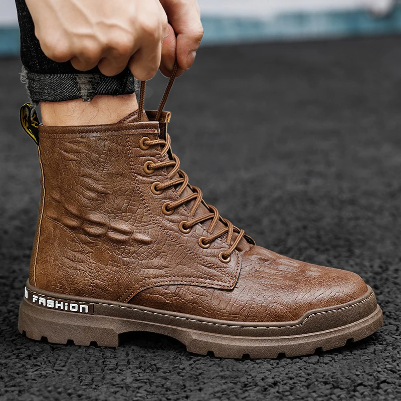 Новинка Ботинки Martin мужская обувь осенне-зимние ботинки мужские британские
