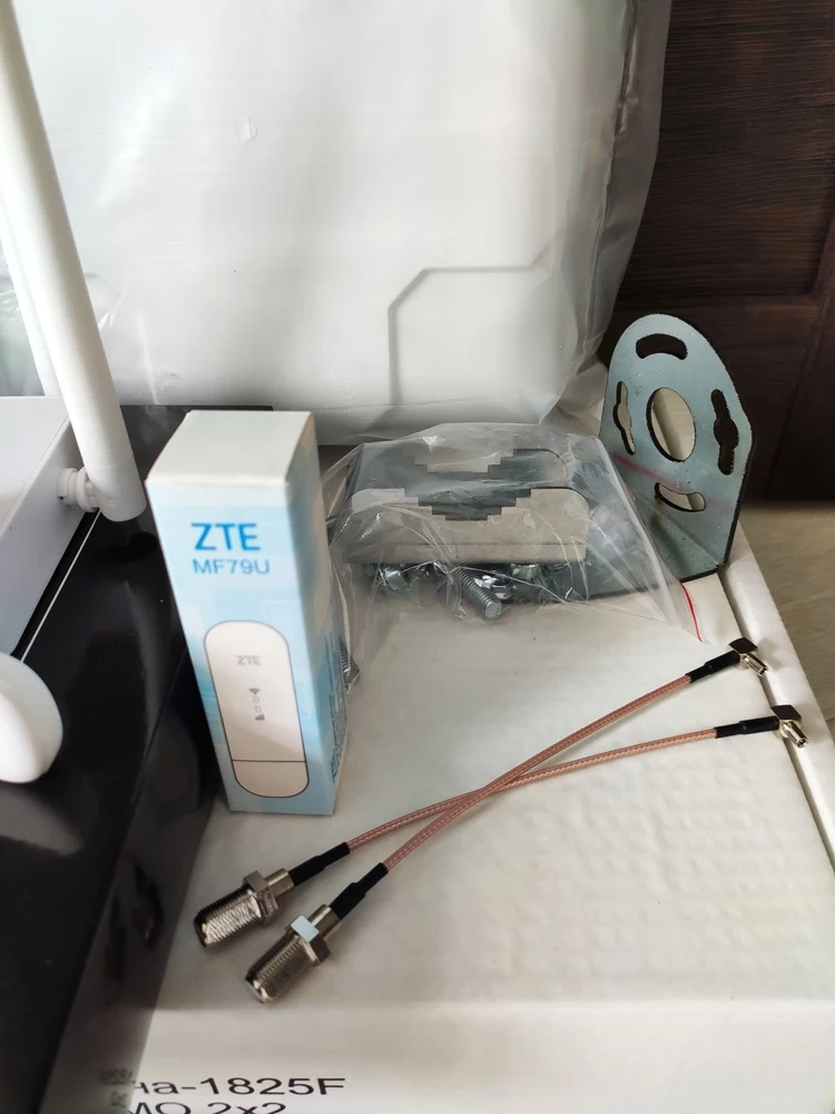 Готовый комплект интернета для дачи дома ZTE MF79 модем LTE 4G 3G WIFI роутер ZBT Zyxel