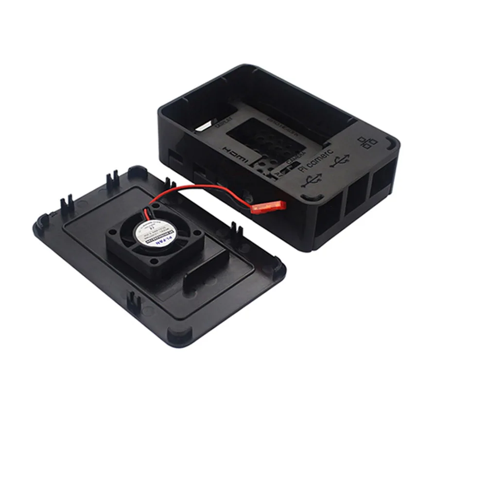 Чехол S ROBOT Raspberry Pi 4 Model B ABS черный пластиковый корпус с охлаждающим вентилятором