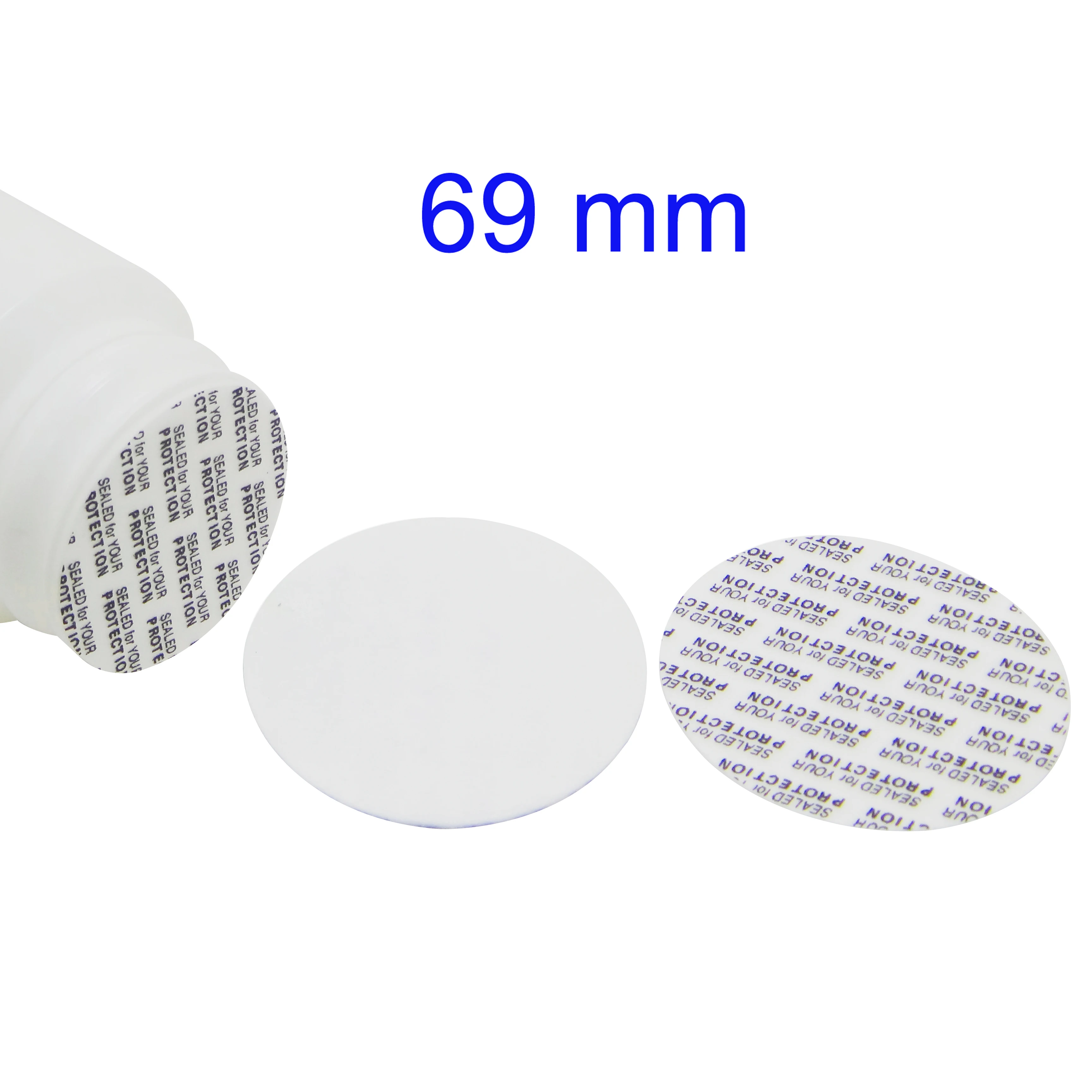 Вкладыши самоклеящиеся диаметр 69 мм 200 шт.|self-adhesive| |