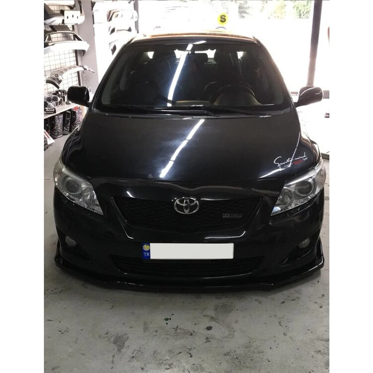 Аксессуары для Toyota Corolla 2009 2014 губа переднего бампера автомобиля 3 шт. черный