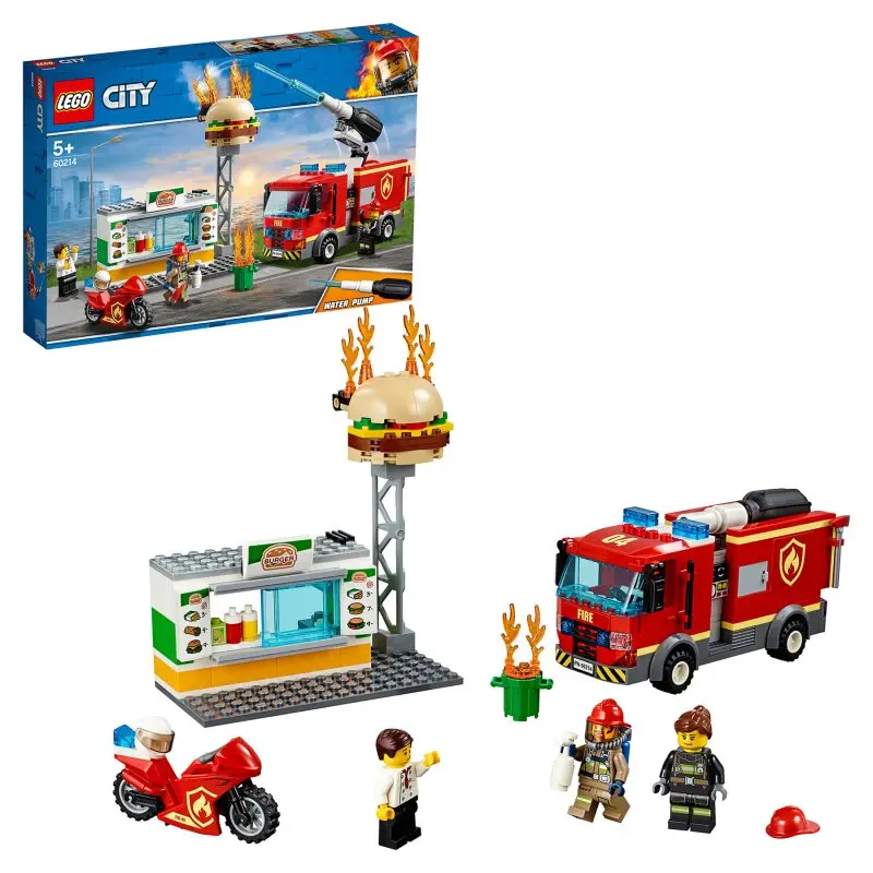 Конструктор LEGO City 60214 Пожар в бургер-кафе | Игрушки и хобби