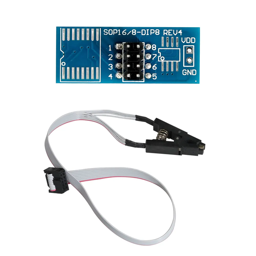 Тестовый зажим SOIC8 SOP8 с адаптером для программирования Iprog + Pro EEPROM