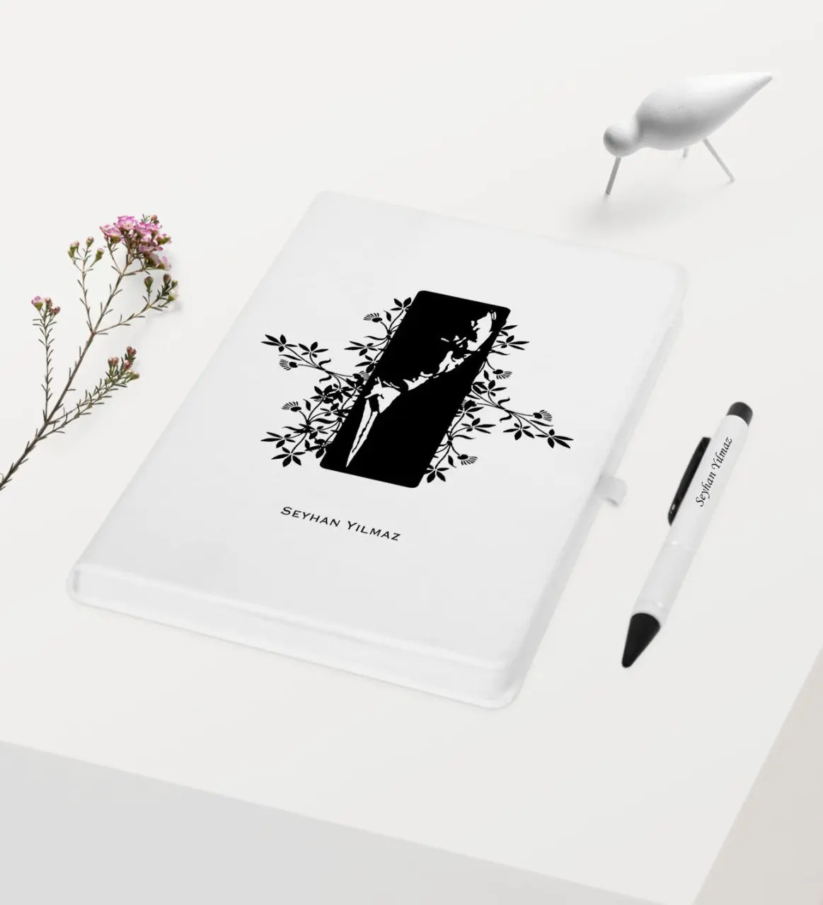 

Personalized Ataturk Themed White Notebook Pen Gift Set-8