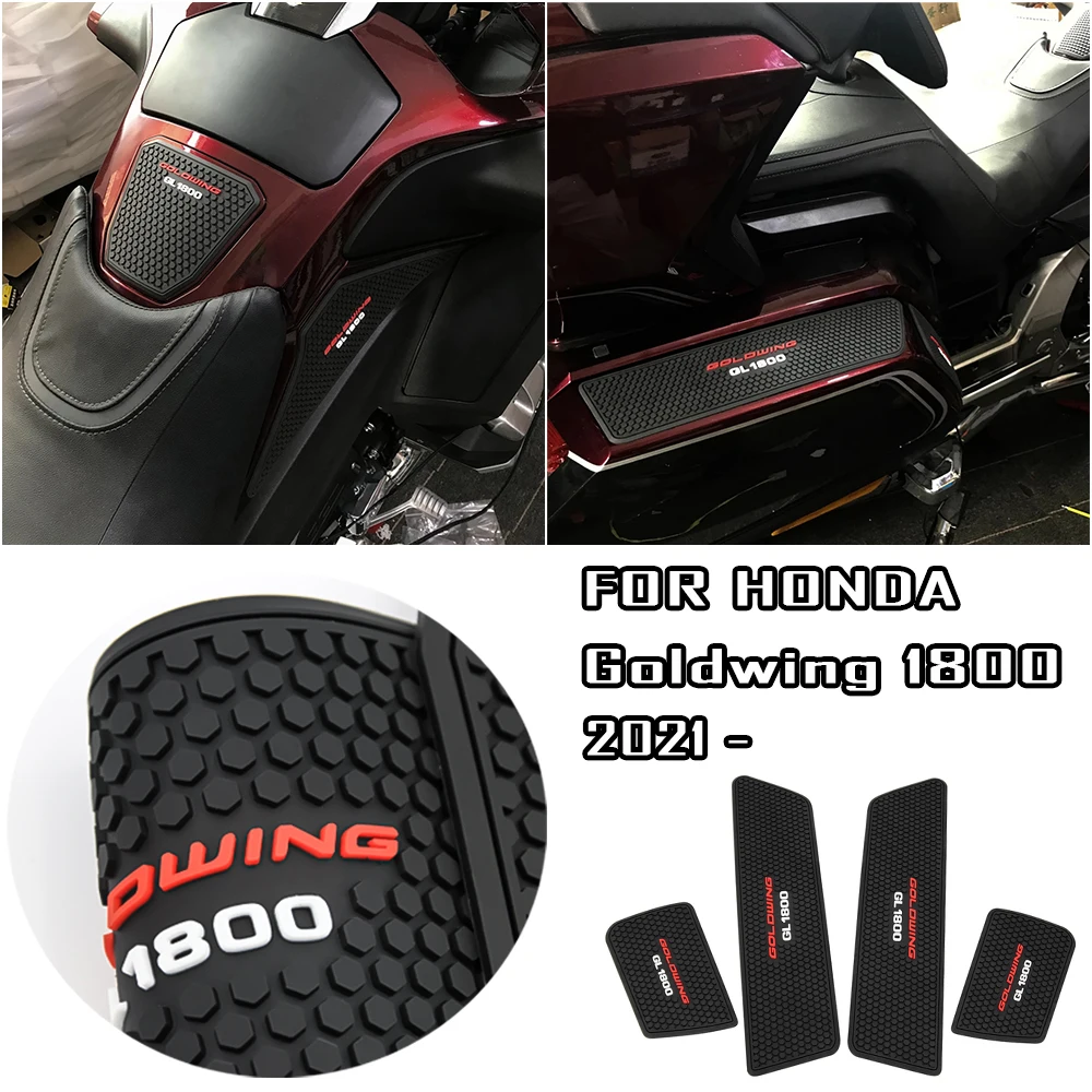 Pegatinas de motocicleta para Honda Goldwing 1800 GL1800, almohadilla para tanque, pegatinas para maletero, Protector de tanque de combustible, calcomanía, almohadillas de tracción de agarre para rodilla