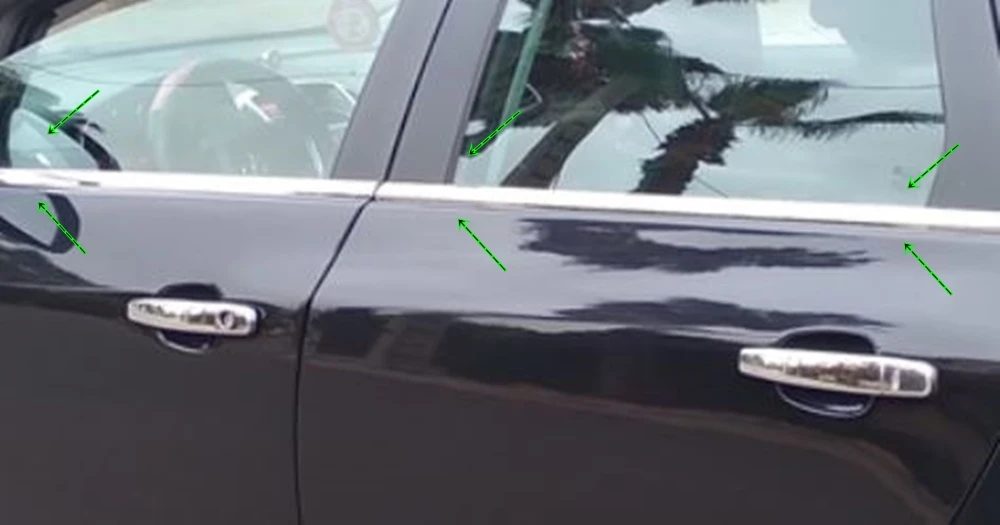 Для Alfa Romeo 156 Sedan 1997-2007 хромированное окно литье оконная рама каркас автомобильный