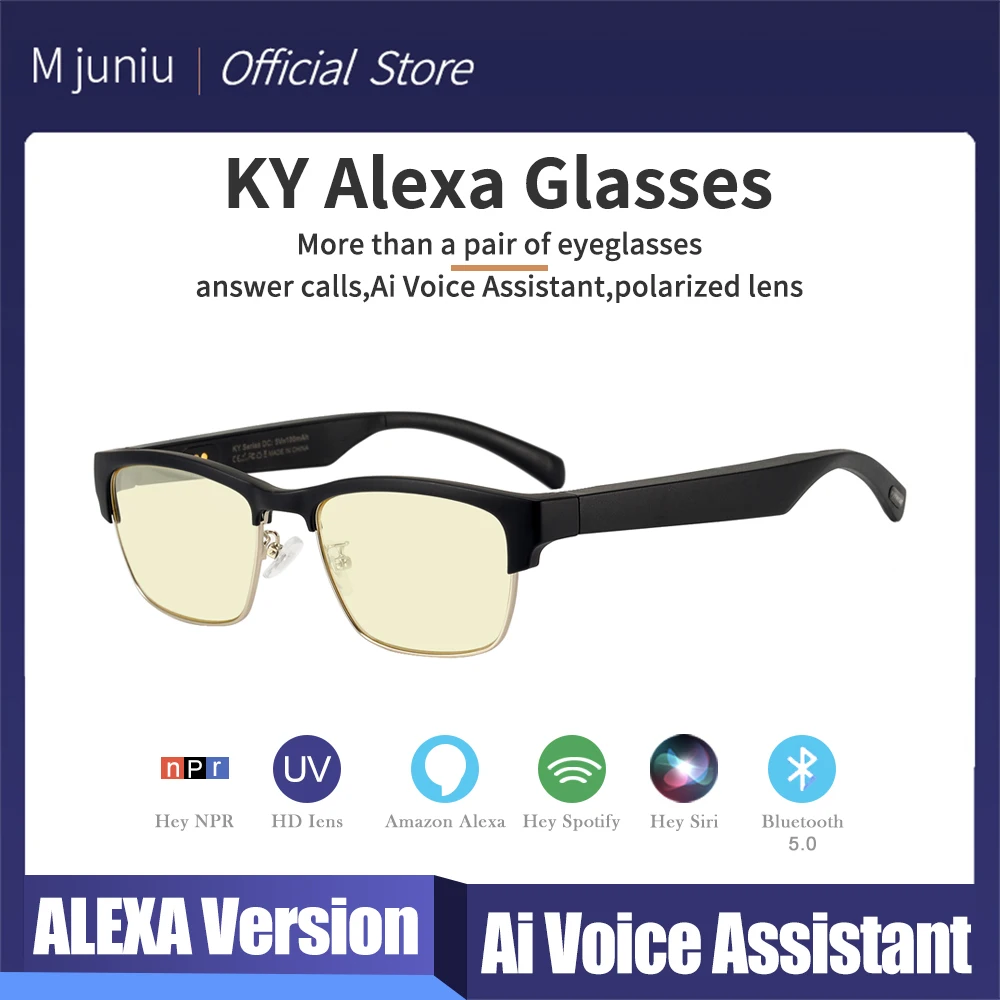 KY02 смарт-очки Alexa голосовой помощник Bluetooth Вызов аудио очки Hands-Free вызов музыка