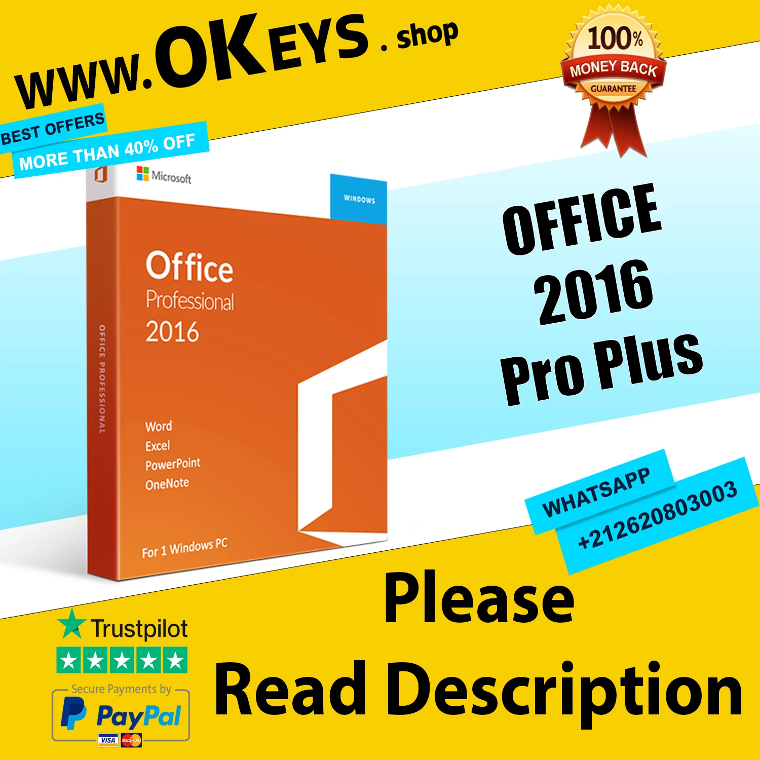 

{Microsoft office 2016 professional plus✅Подлинный ключ✅32/64✅MS розничная продажа✅Глобальный срок службы✅Многоязычная Быстрая доставка}