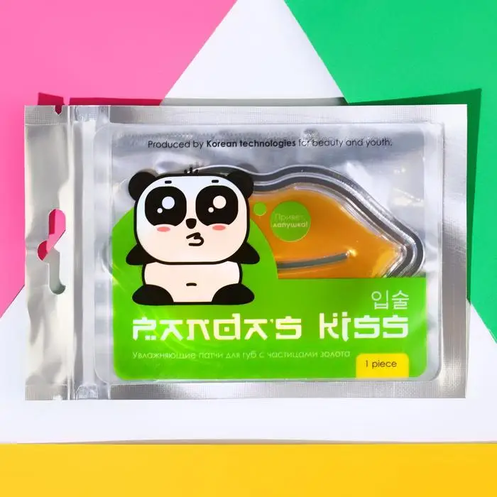 Патч для губ Panda's Kiss с частицами золота |