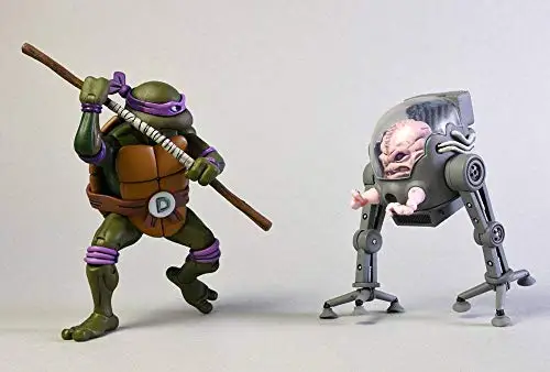 NECA Pack 2 фигурки Donatello vs krange in Bubble Walker 18 см. Черепашки ниндзя|Игровые и трансформеры|