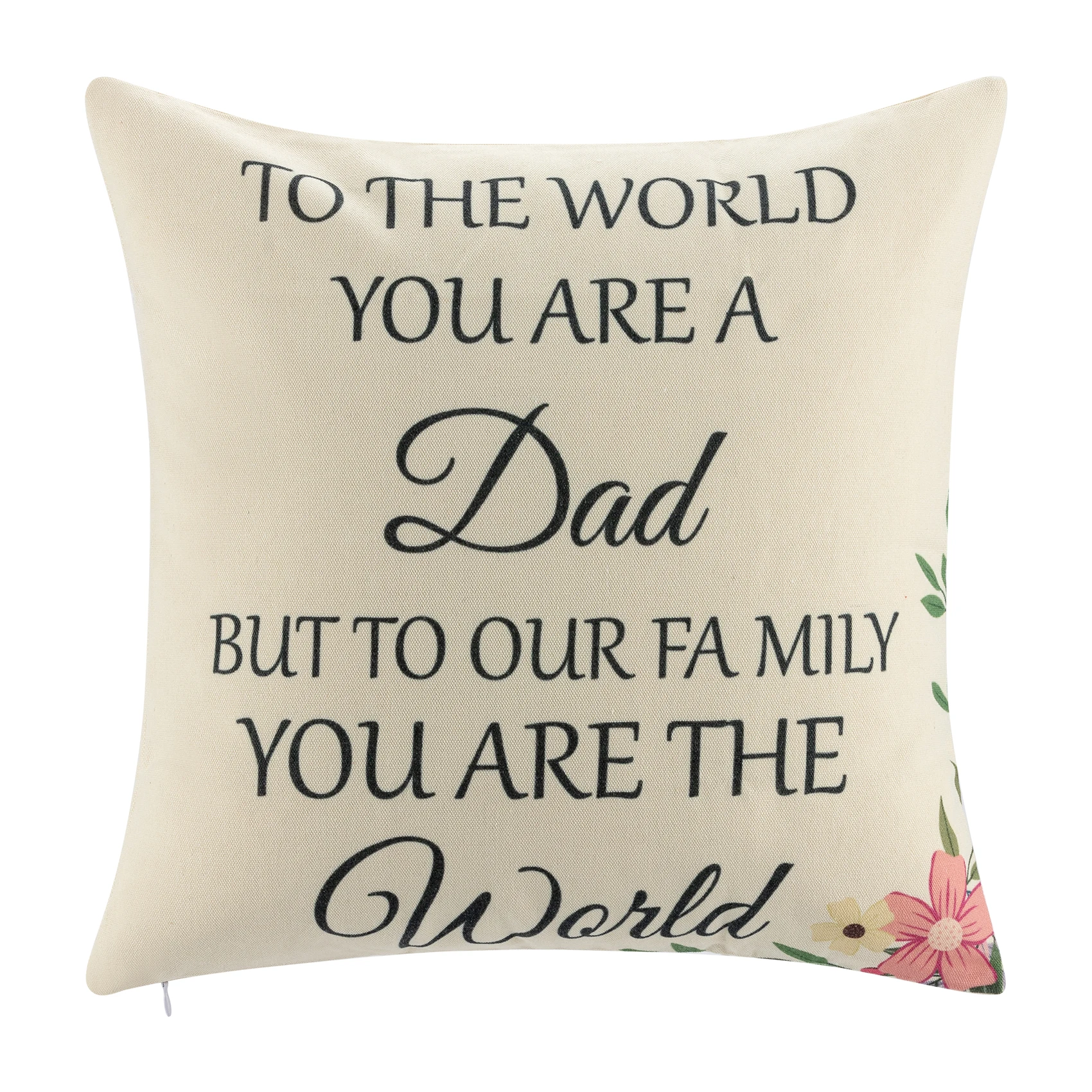 

Cushion Cover Christmas Thanksgiving Gift For Father Son Daughter Pillow Bed Or Sofa 45x45cm