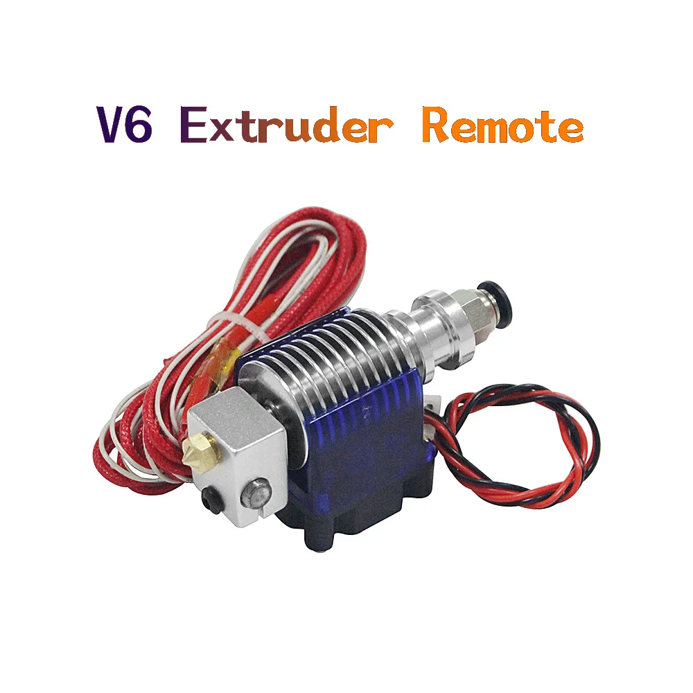 

V6 J-head Hotend Remote Extruder Kit Cooling Fan Bracket Block 3D Printers Part Thermistors Nozzle 0.4mm 1.75mm Filament Parts