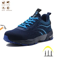 menwomen safety shoes steel toe cap anti smashing anti piercing boots insulated non slip comfort breathable fashion work shoes