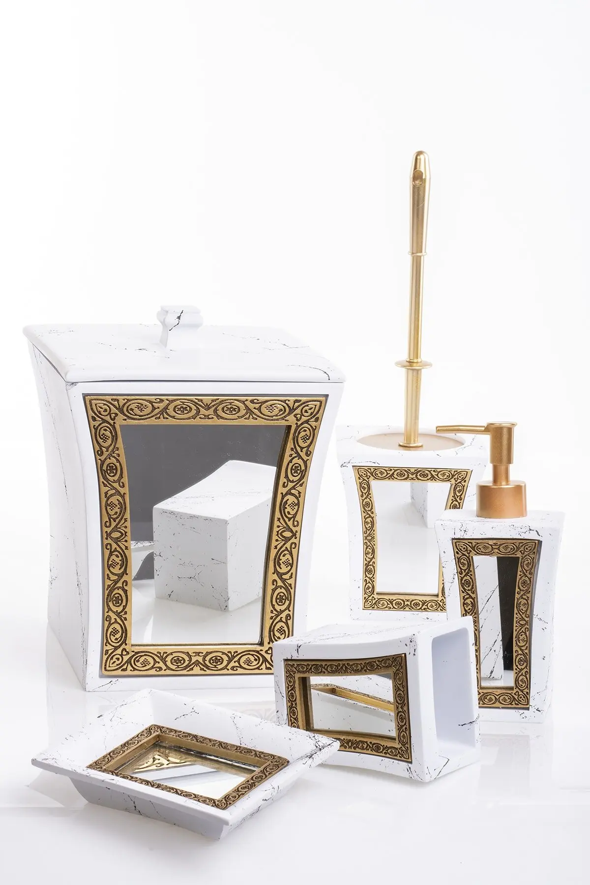 

Bathroom/Mirror Frame 5-Piece Luxury Bathroom Set