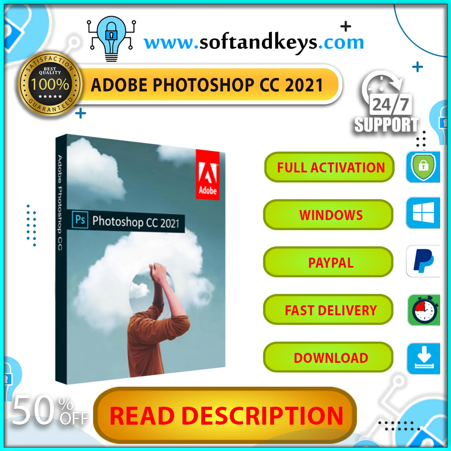 

{Adobe Photoshop CC 2021Fast deliveryLifetime ActivationWindows}
