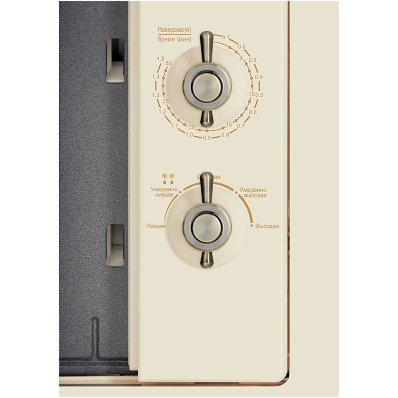 Built-in microwave oven hiberg VM 6501 yr volume 20L technology 3D Surround without turntable control handles retro | Бытовая техника