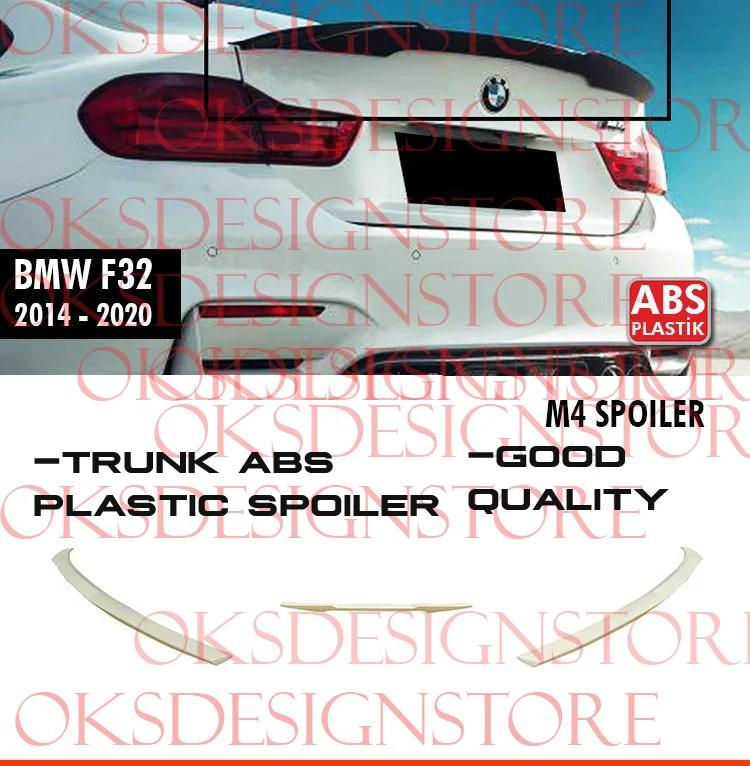 

FOR BMW F32 2014 2020 M4 SPOILER UNPAINTED Spoiler ( ABS Plastic )