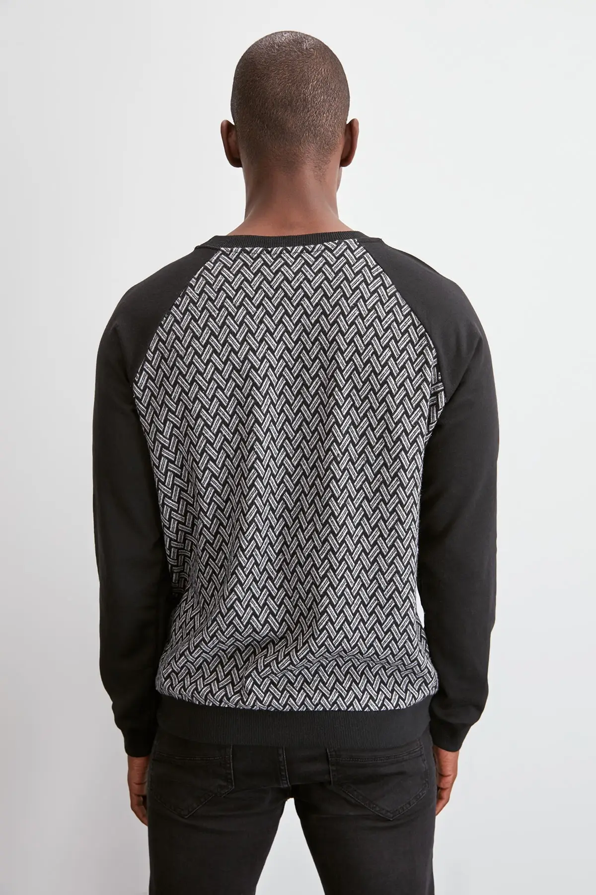 Trendyol мужской свитер с длинным рукавом и воротником для велоспорта TMNAW20KZ1136| |