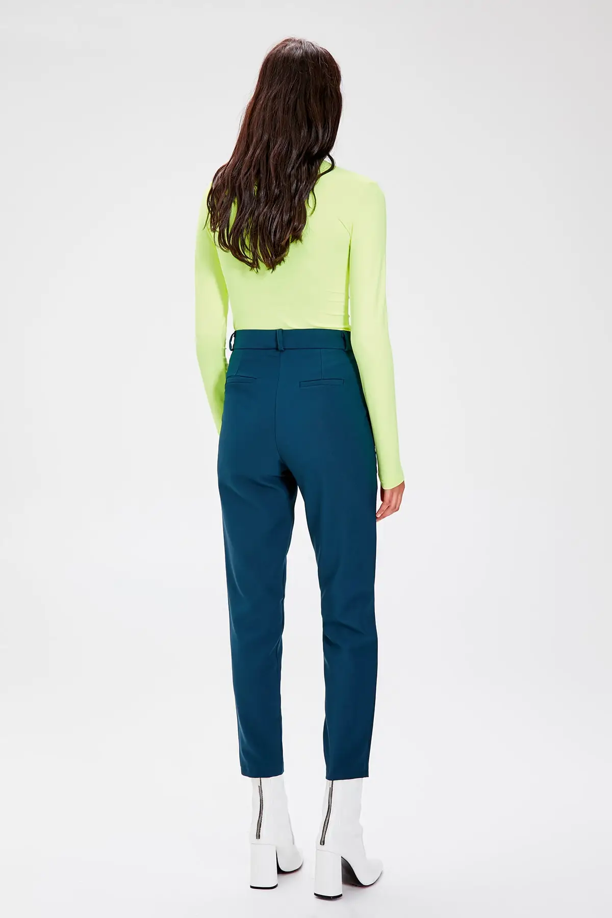 Trendyol изумрудно-зеленые базовые брюки TWOSS19ST0038