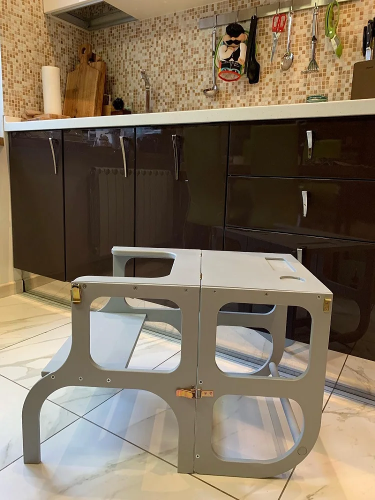 Башня маленького помощника Mywood4you два в одном стол и стул |