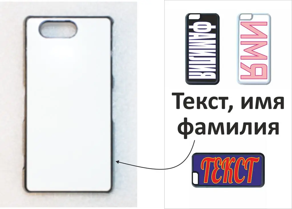 Чехол на телефон Sony Z3 mini (пластик) с вашим текстом |