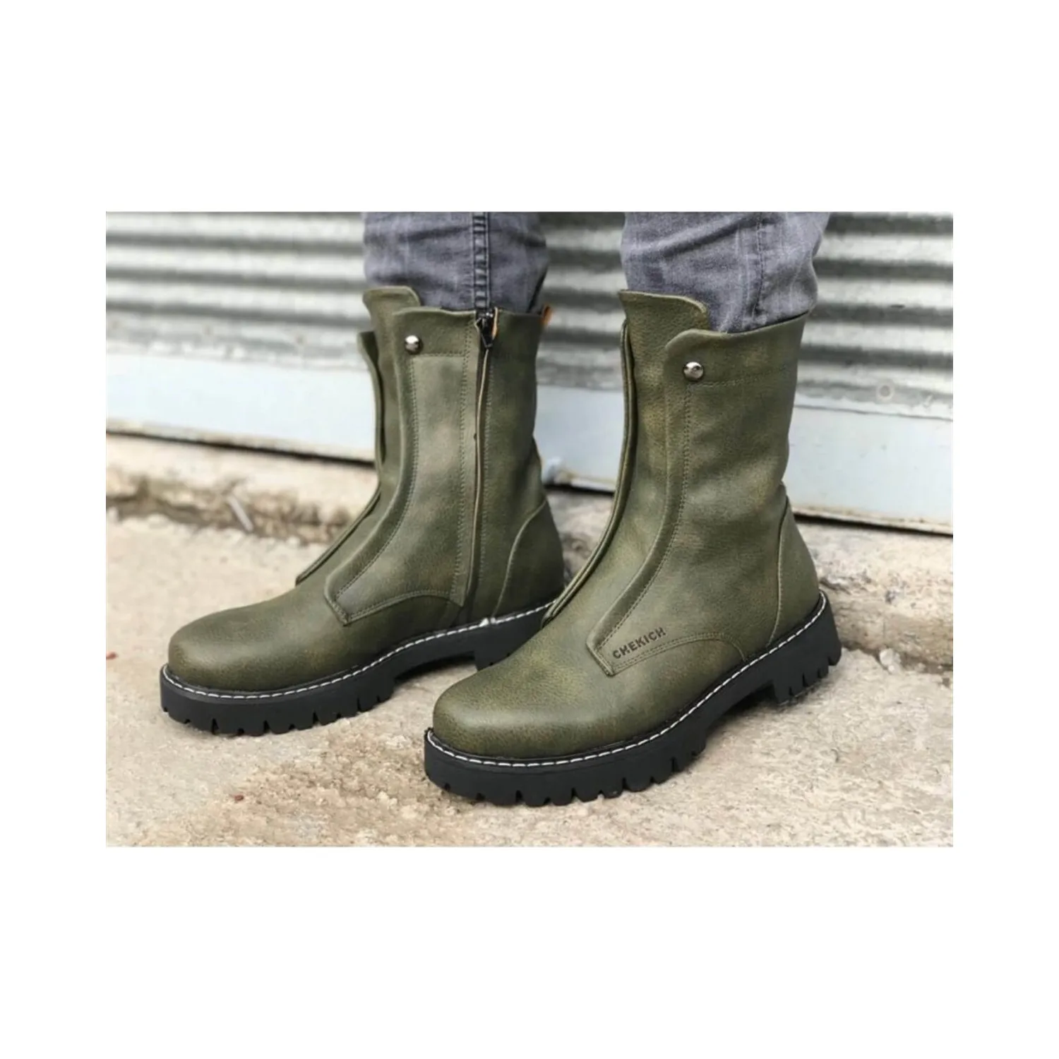 

Chekich CH027 Khaki Men 'S Boots