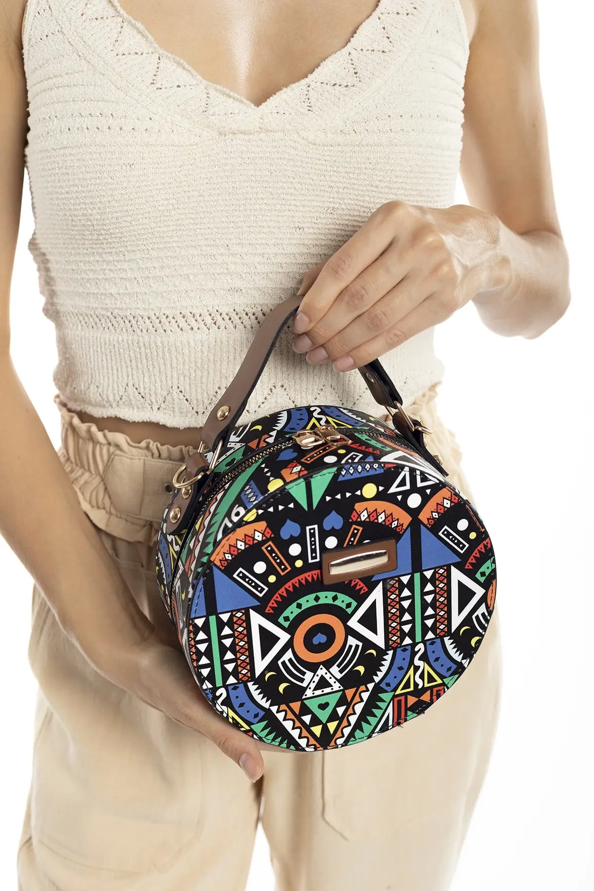 

Multicolor Women's Round Shoulder Bag Women's backpack Shoulder bag bags for women Handbag luxury bag woman fashion tote bag