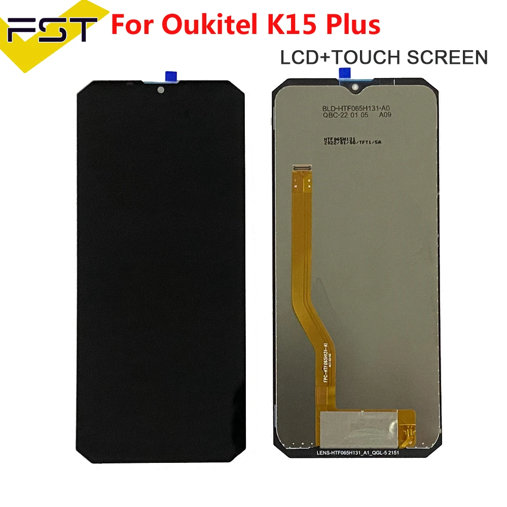 6 52 for oukitel k15 plus lcd displaytouch screen digitizer assembly phone replacement lcd for oukitel k15 pro display free global shipping