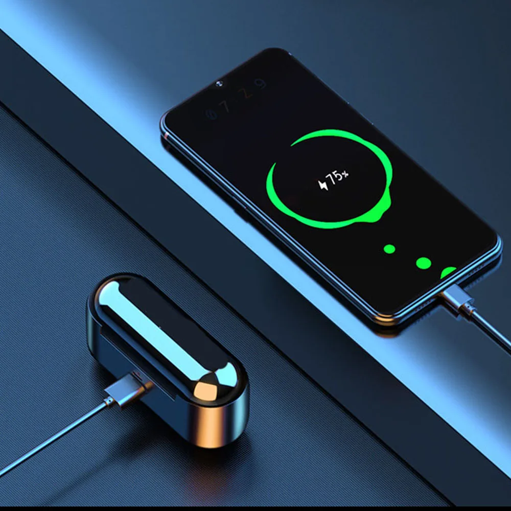 New F9 Wireless Bluetooth 5.0 Earphone TWS HIFI Mini In-ear Sports Running Headset Support iOS/Android Phones HD Call |