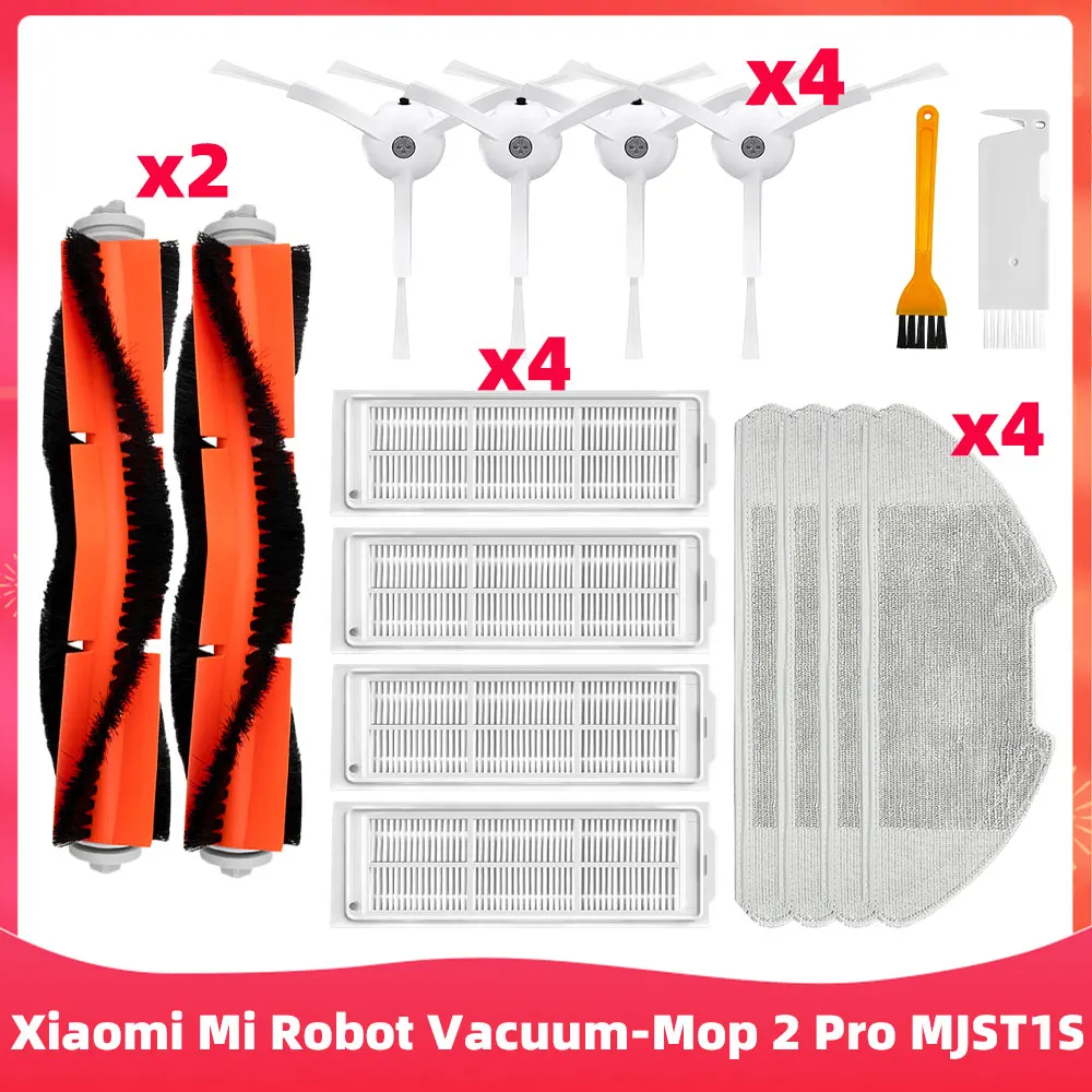 Main Side Brush Hepa Filter Mop Cloths Rag For Xiaomi Mi Robot Vacuum-Mop 2 Pro MJST1S Robot Vacuum Cleaner Parts Accessories