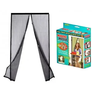 Антимоскитная сетка на магнитах для дверного проема 2.1х1.0м | Дом и сад